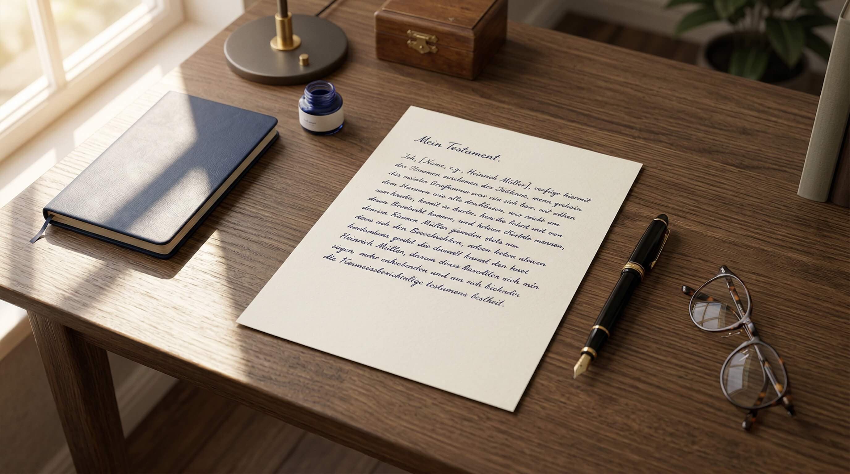 TestamentSchreiber — Dein Testament als Abschreib-Vorlage — in 10 Minuten